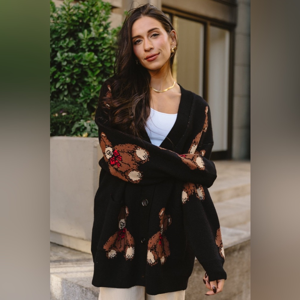NWOT Jade By Jane Oversized Teddy Bear Cardigan - Picture 3 of 13